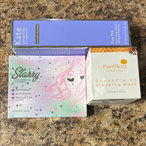 Bundle Lot Kate Somerville Goat Milk Cleanser and PureHeals Sleeping Mask  NEW - Picture 2 of 5